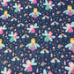 Fairy Rainbow 100% Cotton Quilting Dress Craft Costume Fabric 58" Wide By The Meter