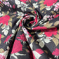 Midnight Rose Garden 100% Cotton Quilting Dress Craft Costume Fabric 58" Wide By The Meter