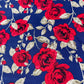 Red Rose Garden 100% Cotton Quilting Dress Craft Costume Fabric 58" Wide By The Meter