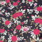 Midnight Rose Garden 100% Cotton Quilting Dress Craft Costume Fabric 58" Wide By The Meter
