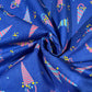 Royal Blue Celebration 100% Cotton Quilting Dress Craft Costume Fabric 58" Wide By The Meter