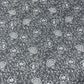 Charcoal Botanical 100% Cotton Quilting Dress Craft Costume Fabric 58" Wide By The Meter