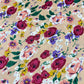 Multicolour Rose Floral 100% Cotton Quilting Dress Craft Costume Fabric 58" Wide By The Meter
