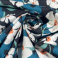 Navy Tropical Floral 100% Cotton Quilting Dress Craft Costume Fabric 58" Wide By The Meter