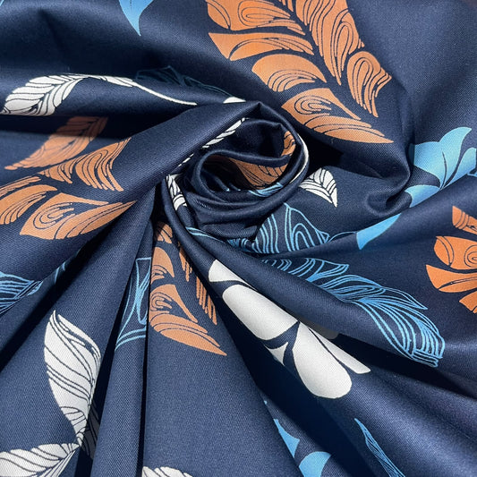 Tropical Foliage 100% Cotton Quilting Dress Craft Costume Fabric 58" Wide By The Meter