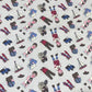Preppy Lifestyle 100% Cotton Quilting Dress Craft Costume Fabric 58" Wide By The Meter