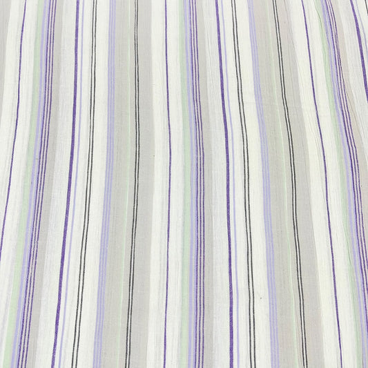 Fine Multi Stripe 100% Cotton Quilting Dress Craft Costume Fabric 58" Wide By The Meter