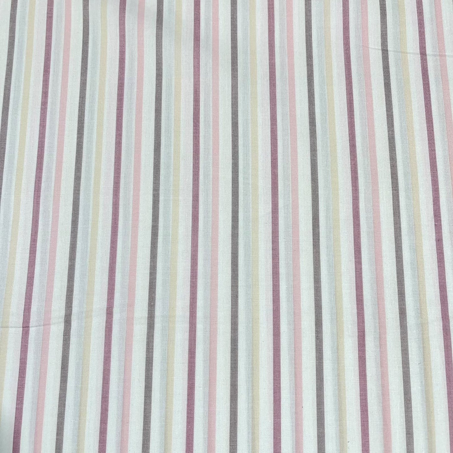 Pastel Candy Stripe 100% Cotton Quilting Dress Craft Costume Fabric 58" Wide By The Meter