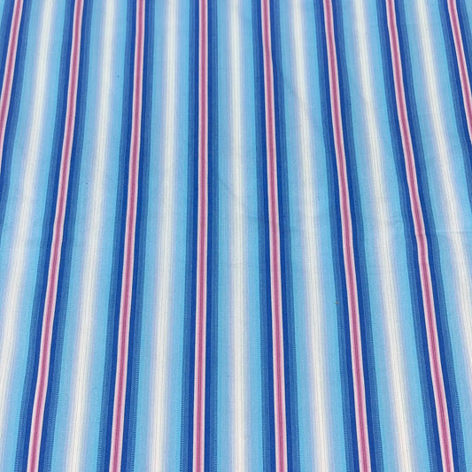 Deckchair Stripe 100% Cotton Quilting Dress Craft Costume Fabric 58" Wide By The Meter