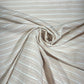 Neutral Fine Stripe 100% Cotton Quilting Dress Craft Costume Fabric 58" Wide By The Meter