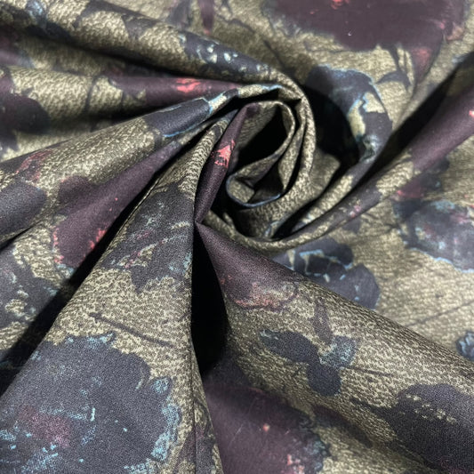 Botanical Rose 100% Cotton Quilting Dress Craft Costume Fabric 58" Wide By The Meter