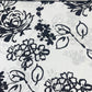 Monochrome Floral 100% Cotton Quilting Dress Craft Costume Fabric 58" Wide By The Meter