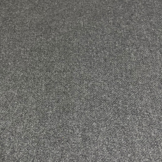 Heather Grey 100% Wool Flannel Italian Blend Fabric – Premium Coat, Jacket, Dress & Costume Material – 58" Wide By The Meter