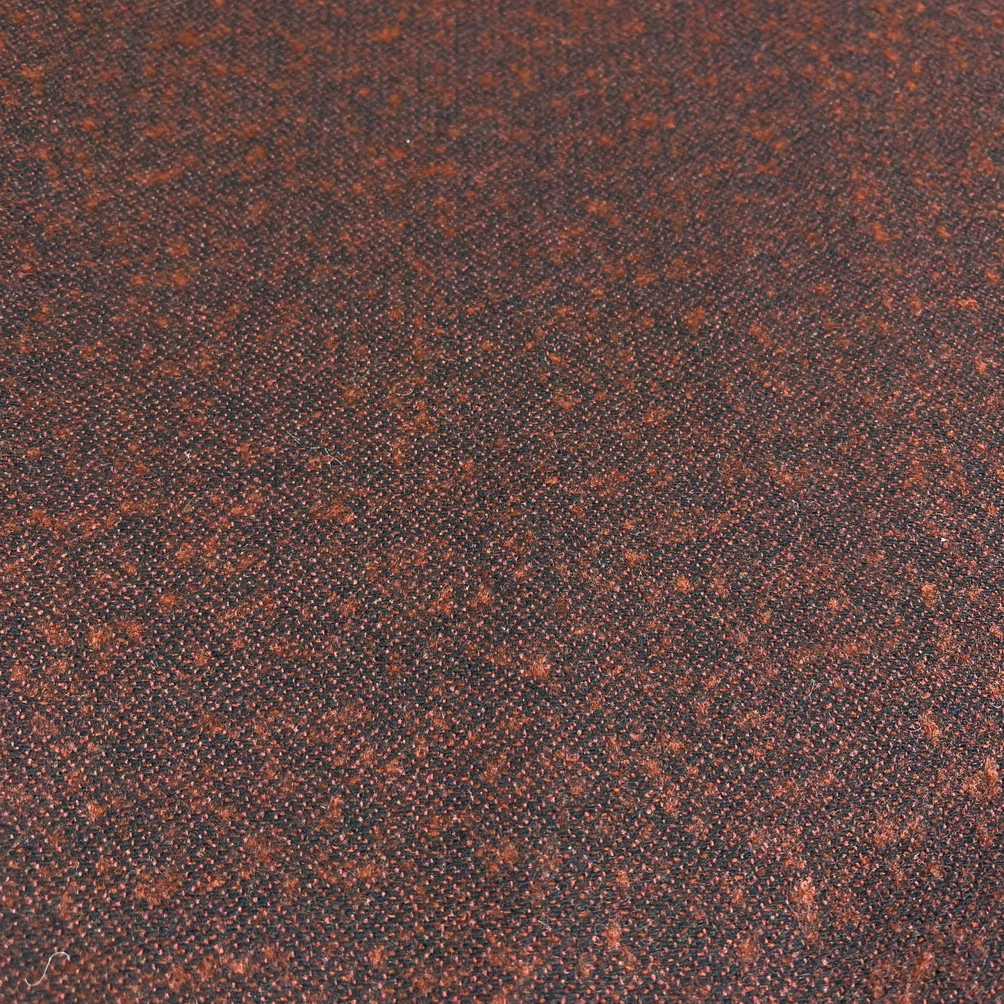 Rust & Charcoal Flecked Italian Wool Blend Fabric – Premium Coat, Jacket, Dress & Costume Material – 58" Wide By The Meter