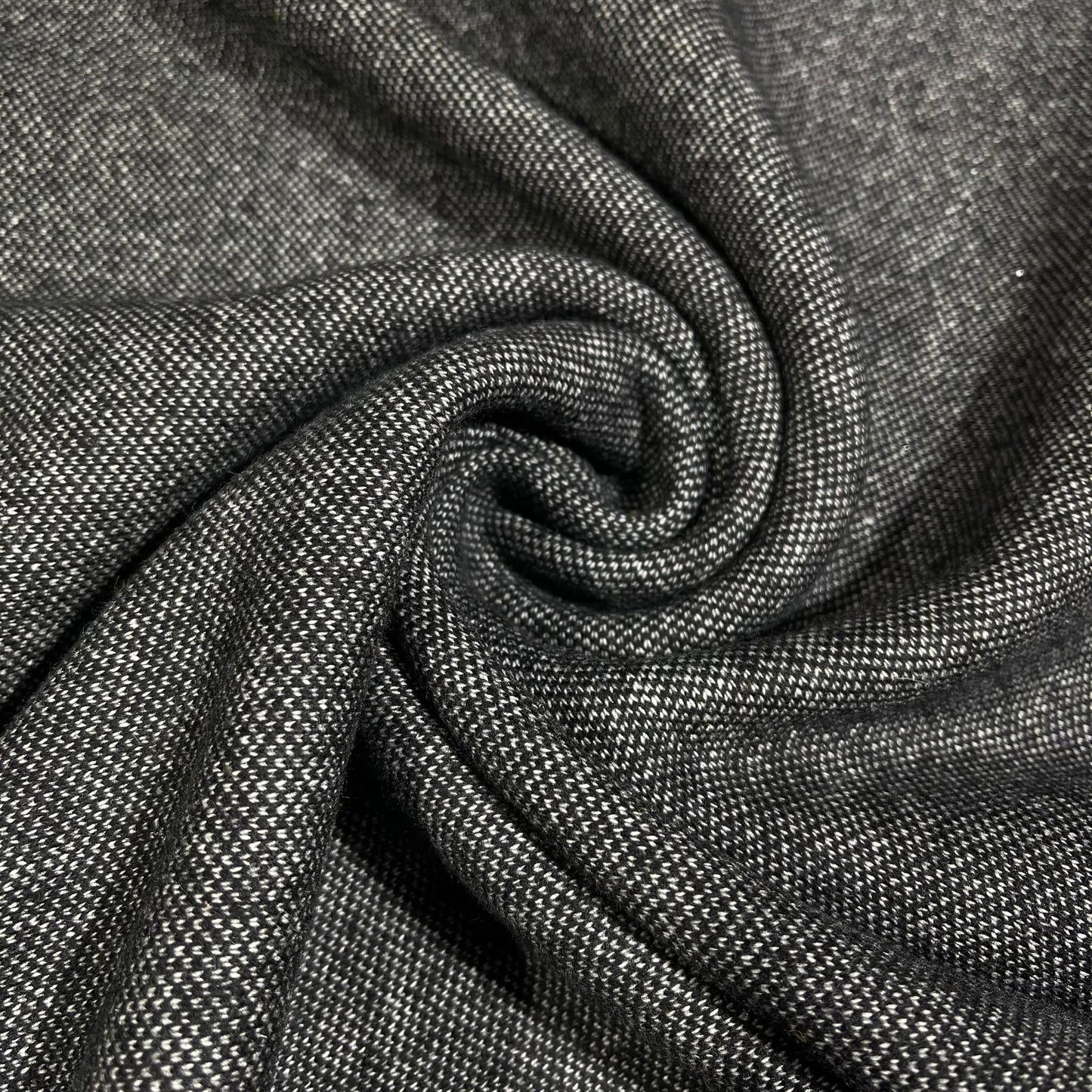 Grey Micro Weave Italian Wool Blend Fabric – Premium Coat, Jacket, Dress & Costume Material – 58" Wide By The Meter