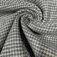 Grey Micro Houndstooth Italian Wool Blend Fabric – Premium Coat, Jacket, Dress & Costume Material – 58" Wide By The Meter