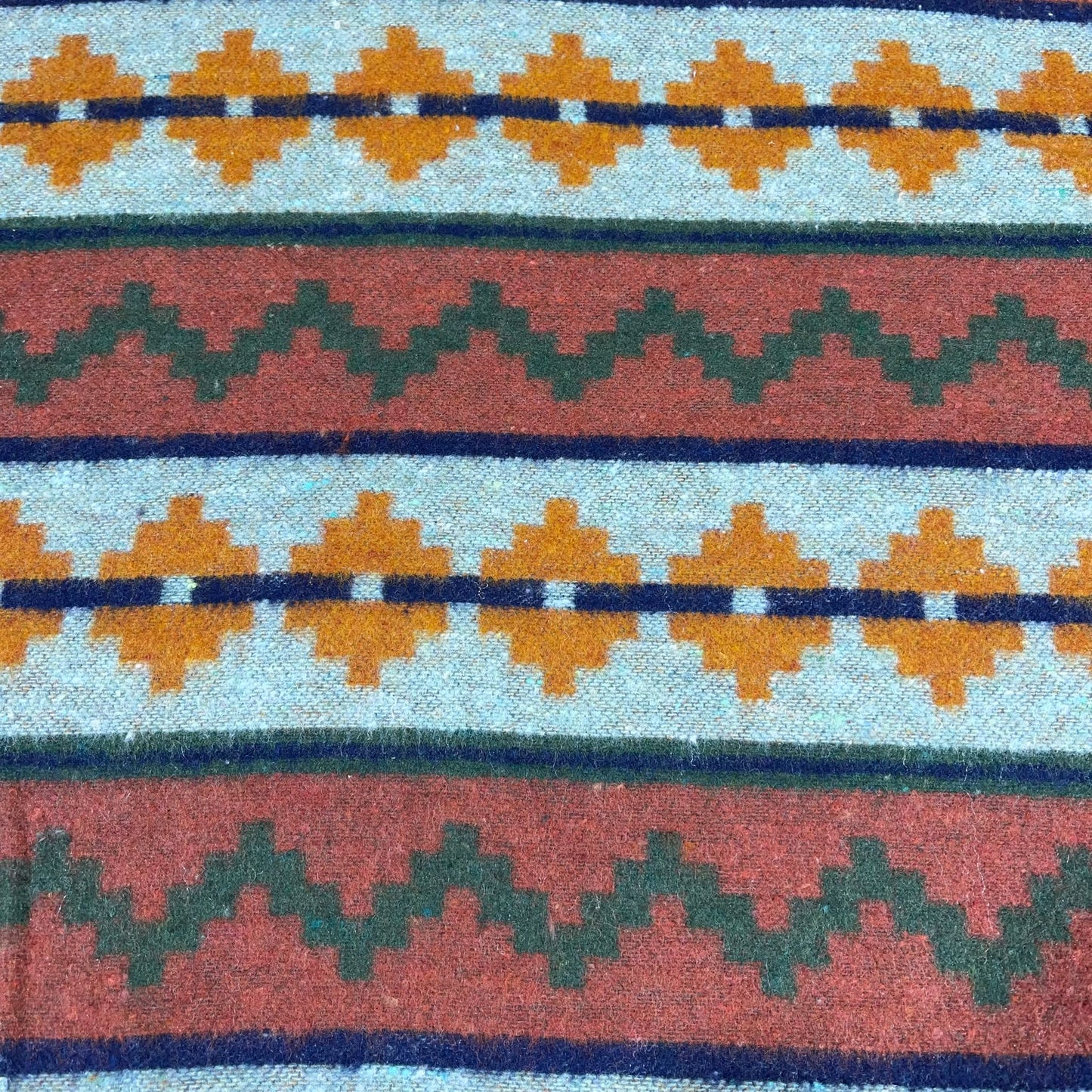 Aztec Geometric Stripe Italian Wool Blend Fabric – Premium Coat, Jacket, Dress & Costume Material – 58" Wide By The Meter