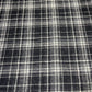 Monochrome Windowpane Plaid  Italian Wool Blend Fabric – Premium Coat, Jacket, Dress & Costume Material – 58" Wide By The Meter