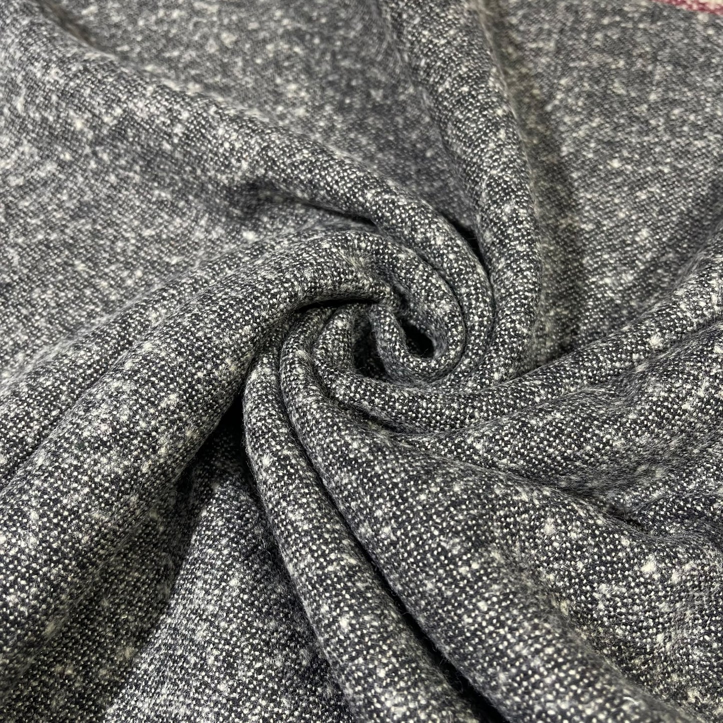 Grey White Flecked Italian Wool Blend Fabric – Premium Coat, Jacket, Dress & Costume Material – 58" Wide By The Meter