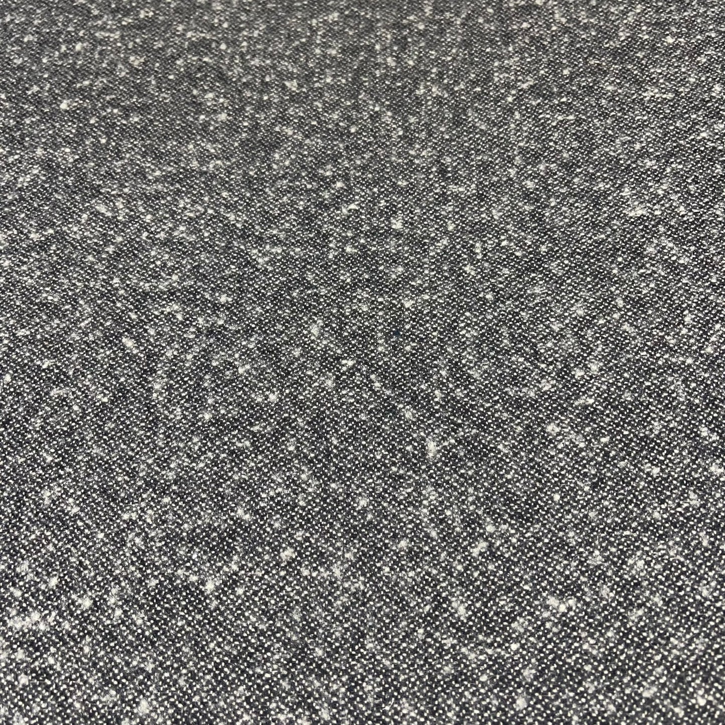 Grey White Flecked Italian Wool Blend Fabric – Premium Coat, Jacket, Dress & Costume Material – 58" Wide By The Meter