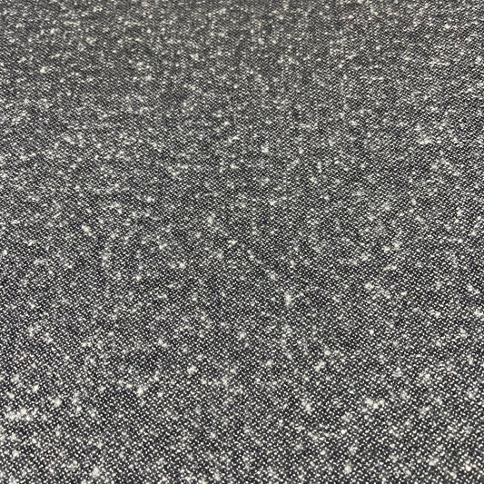 Grey White Flecked Italian Wool Blend Fabric – Premium Coat, Jacket, Dress & Costume Material – 58" Wide By The Meter