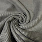 Olive Charcoal Ribbed Italian Wool Blend Fabric – Premium Coat, Jacket, Dress & Costume Material – 58" Wide By The Meter