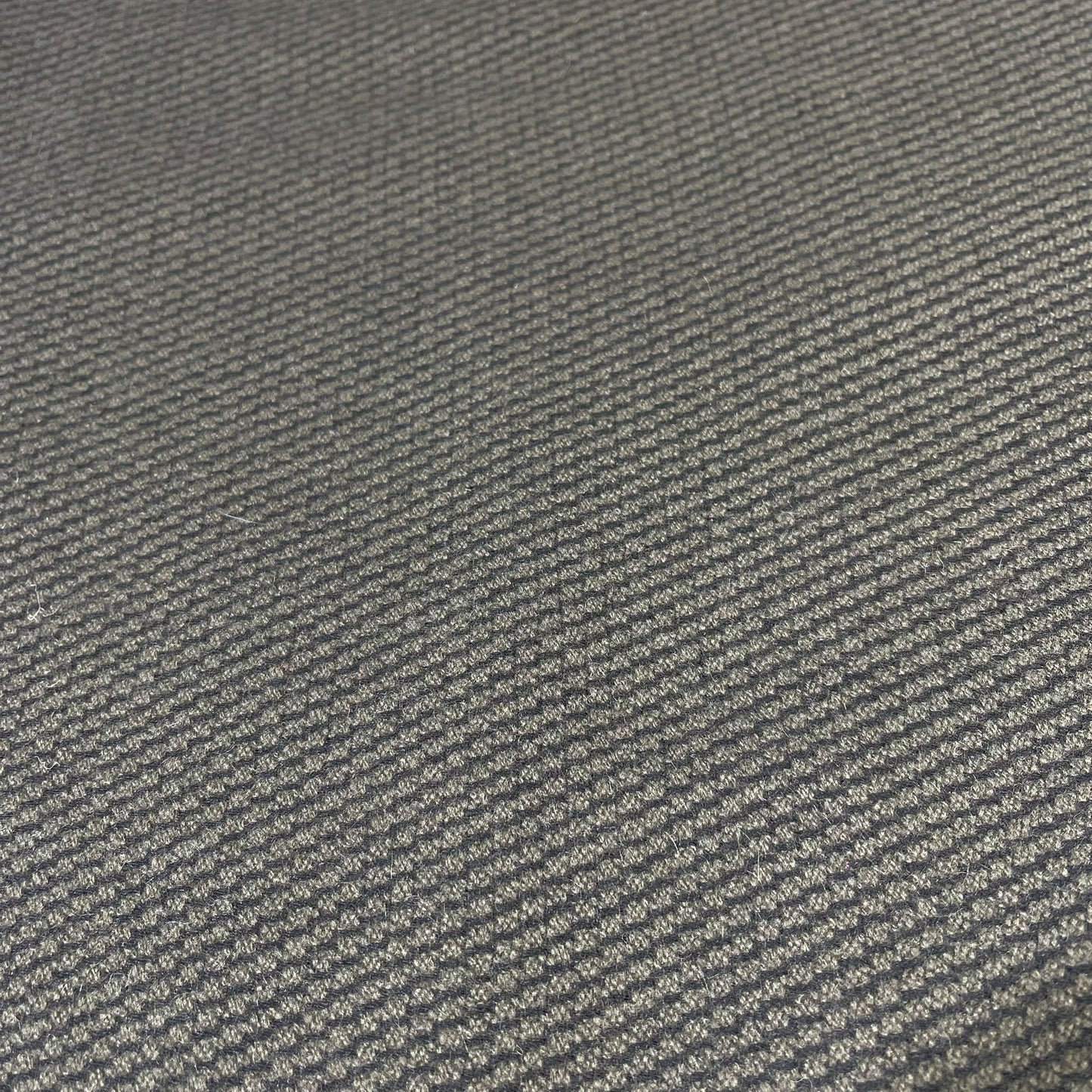 Olive Charcoal Ribbed Italian Wool Blend Fabric – Premium Coat, Jacket, Dress & Costume Material – 58" Wide By The Meter