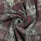 Burgundy Black Dotted Check Italian Wool Blend Fabric – Premium Coat, Jacket, Dress & Costume Material – 58" Wide By The Meter