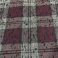 Burgundy Black Dotted Check Italian Wool Blend Fabric – Premium Coat, Jacket, Dress & Costume Material – 58" Wide By The Meter