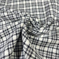 Black & White Classic Plaid Italian Wool Blend Fabric – Premium Coat, Jacket, Dress & Costume Material – 58" Wide By The Meter