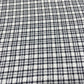 Black & White Classic Plaid Italian Wool Blend Fabric – Premium Coat, Jacket, Dress & Costume Material – 58" Wide By The Meter