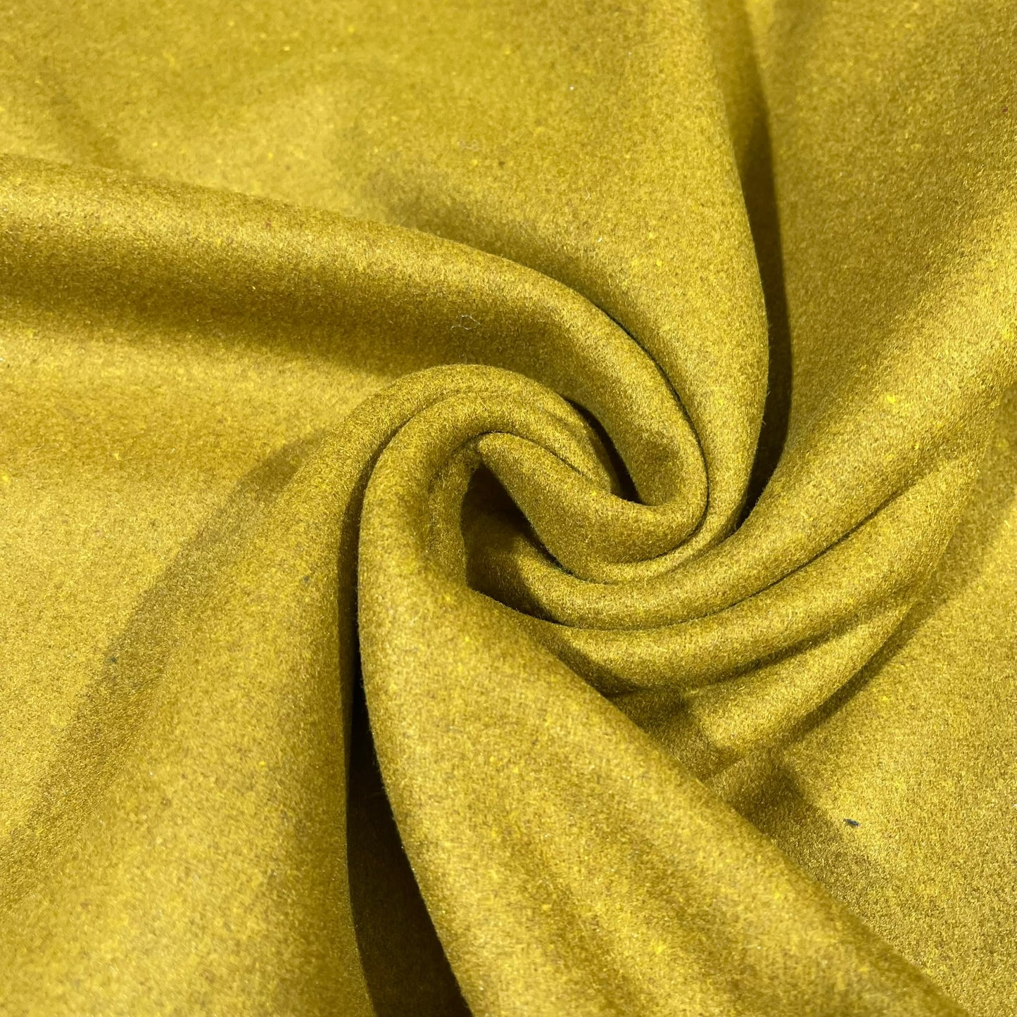 Plain Golden Olive Italian Wool Blend Fabric – Premium Coat, Jacket, Dress & Costume Material – 58" Wide By The Meter