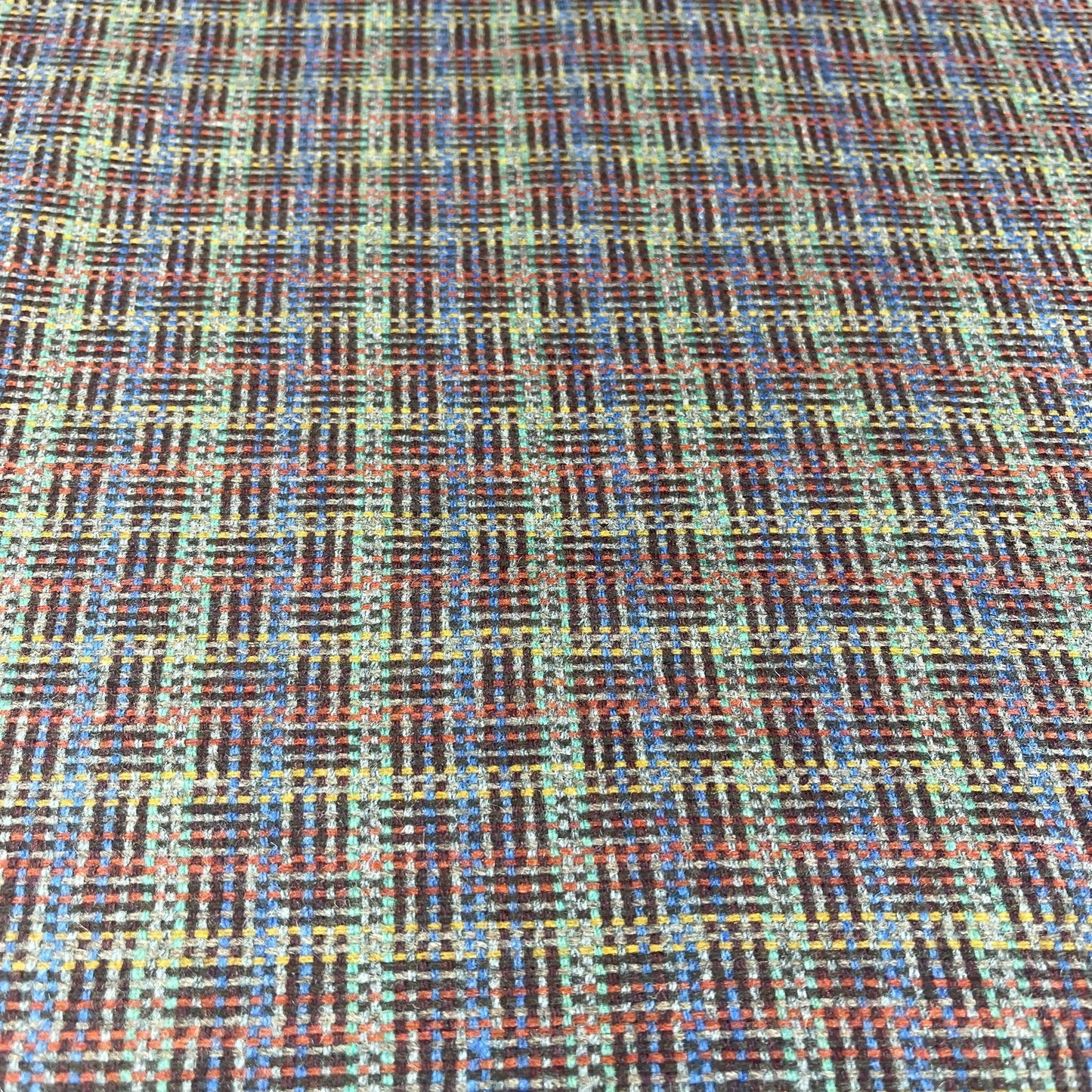 Multicolour Plaid Italian Wool Blend Fabric – Premium Coat, Jacket, Dress & Costume Material – 58" Wide By The Meter