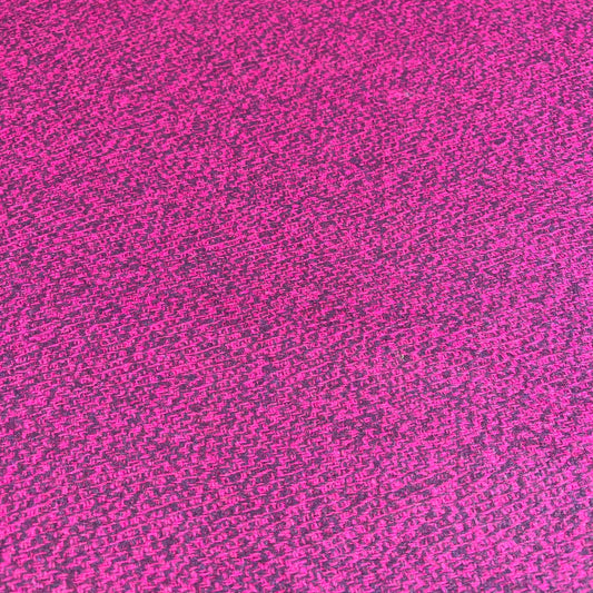 Fuchsia Crosshatch Weave Italian Wool Blend Fabric – Premium Coat, Jacket, Dress & Costume Material – 58" Wide By The Meter