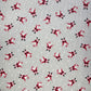 Snowy Santa Christmas Rich Cotton Linen Look Printed Panama Craft & Home Décor Fabric 55" Wide By The Meter