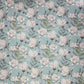 Magnolia Duckegg  Cotton Rich Linen Look Printed Panama Craft & Home Décor Fabric 55" Wide By The Meter