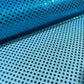 Turquoise 1mm Sequin Nylon Jersey Fabric – 44″ Wide Dress Craft Costume Decor Material By The Meter