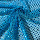 Turquoise 1mm Sequin Nylon Jersey Fabric – 44″ Wide Dress Craft Costume Decor Material By The Meter