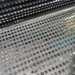 Silver Black 3mm Sequin Nylon Jersey Fabric – 44″ Wide Dress Craft Costume Decor Material By The Meter