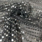 Grey Black 3mm Sequin Nylon Jersey Fabric – 44″ Wide Dress Craft Costume Decor Material By The Meter