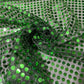 Emerald Green 3mm Sequin Nylon Jersey Fabric – 44″ Wide Dress Craft Costume Decor Material By The Meter