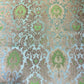 Lime Tulip Damask Banarasi Brocade Bridal, Dressmaking, Costume Fabric 44" Wide By The Meter