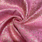 Blush Pink Paisley Floral Banarasi Brocade Bridal, Dressmaking, Costume Fabric 44" Wide By The Meter