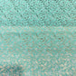 Mint Paisley Floral Banarasi Brocade Bridal, Dressmaking, Costume Fabric 44" Wide By The Meter