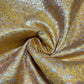 Mustard Paisley Floral Banarasi Brocade Bridal, Dressmaking, Costume Fabric 44" Wide By The Meter