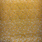 Mustard Paisley Floral Banarasi Brocade Bridal, Dressmaking, Costume Fabric 44" Wide By The Meter