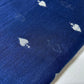 Navy Blue Ace of Spades Print Raw Silk Dupion Dressmaking Craft Fabric 44" Wide By The Meter