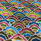 Rainbow Mosaic Printed Digital 100% Cotton Dressmaking Costume Craft Fabric 44" Wide By The Meter