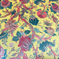 Yellow Floral Tapestry Gold Foil Printed Satin Dressmaking Costume Craft Fabric 44" Wide By The Meter