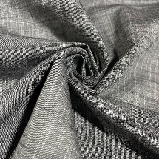 Black Cotton Linen Fabric 58" Wide – Plain Linen Look Dressmaking & Craft Fabric By The Metre